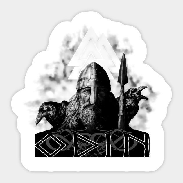Odin Sticker by CasperArt1